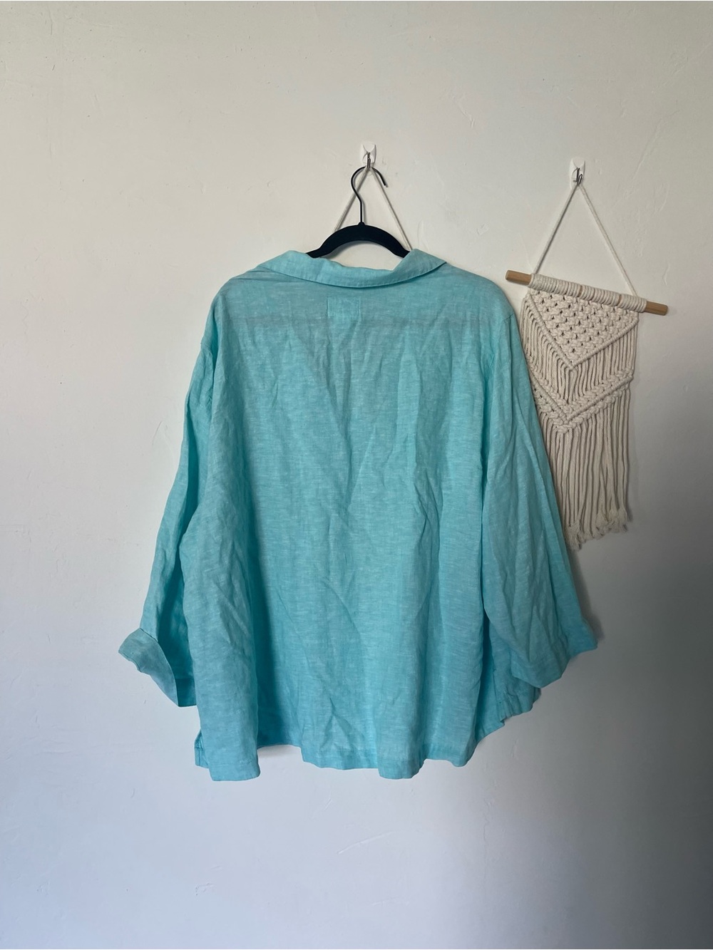 Sigrid Olsen Linen Blend Pullover Top - Picture 3 of 4